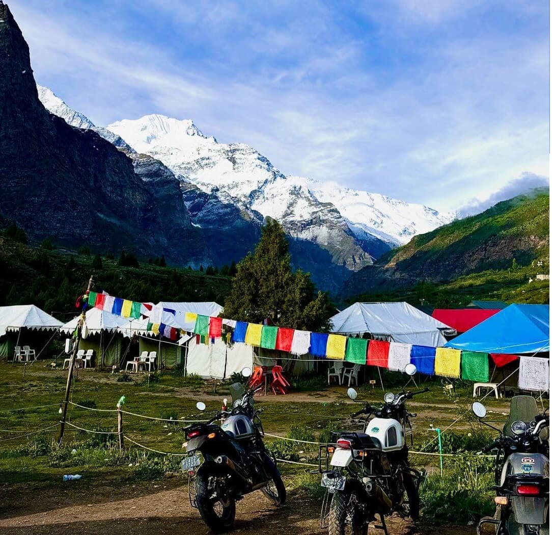 Jispa village in Himachal Pradesh surrounded by mountains rivers and scenic landscapes