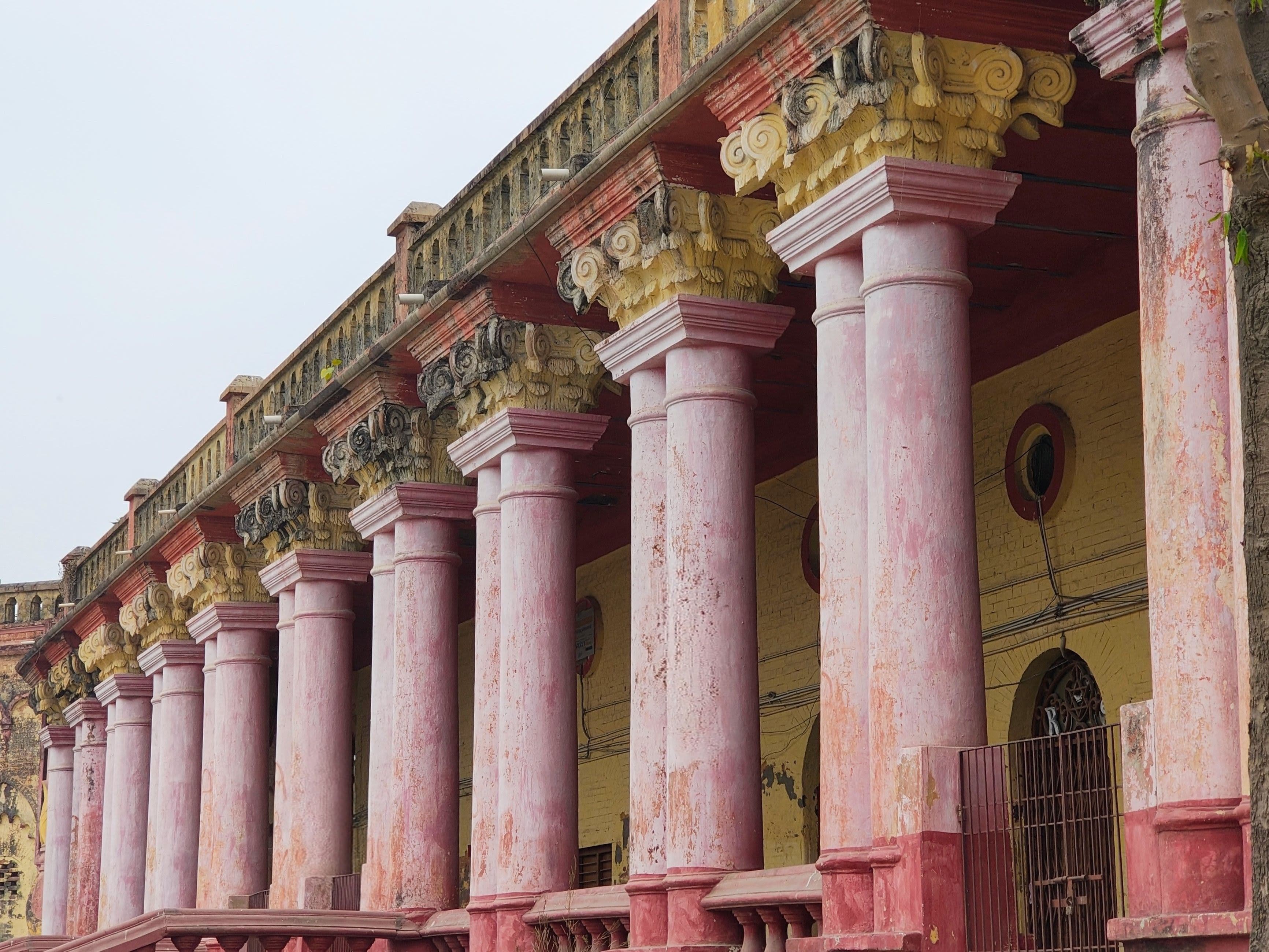 Hazarduari Palace facade - neoclassical architecture in Murshidabad