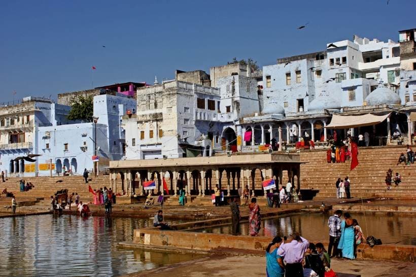 Pushkar Lake and Brahma Temple in Rajasthani Heritage Tour Package by India Heritage Travel
