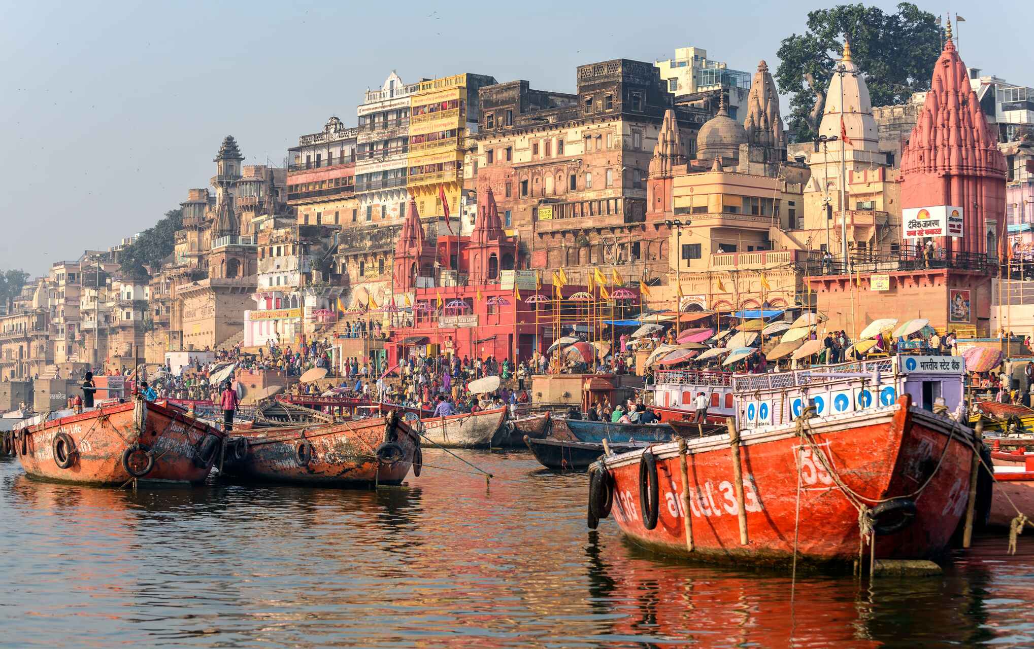 Varanasi Ganga Aarti during North India Cultural Tour by India Heritage Travel