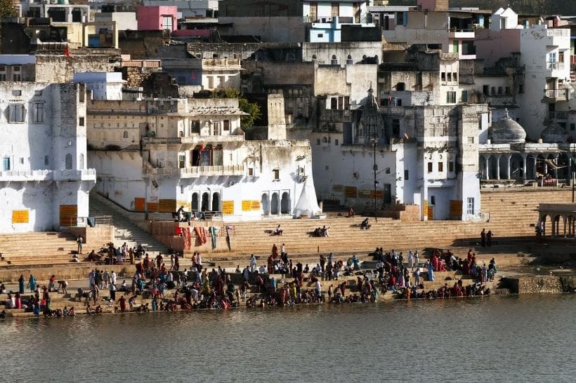 Pushkar Lake and Brahma Temple in Royal Rajasthan and Sacred Ganges Tour by India Heritage Travel