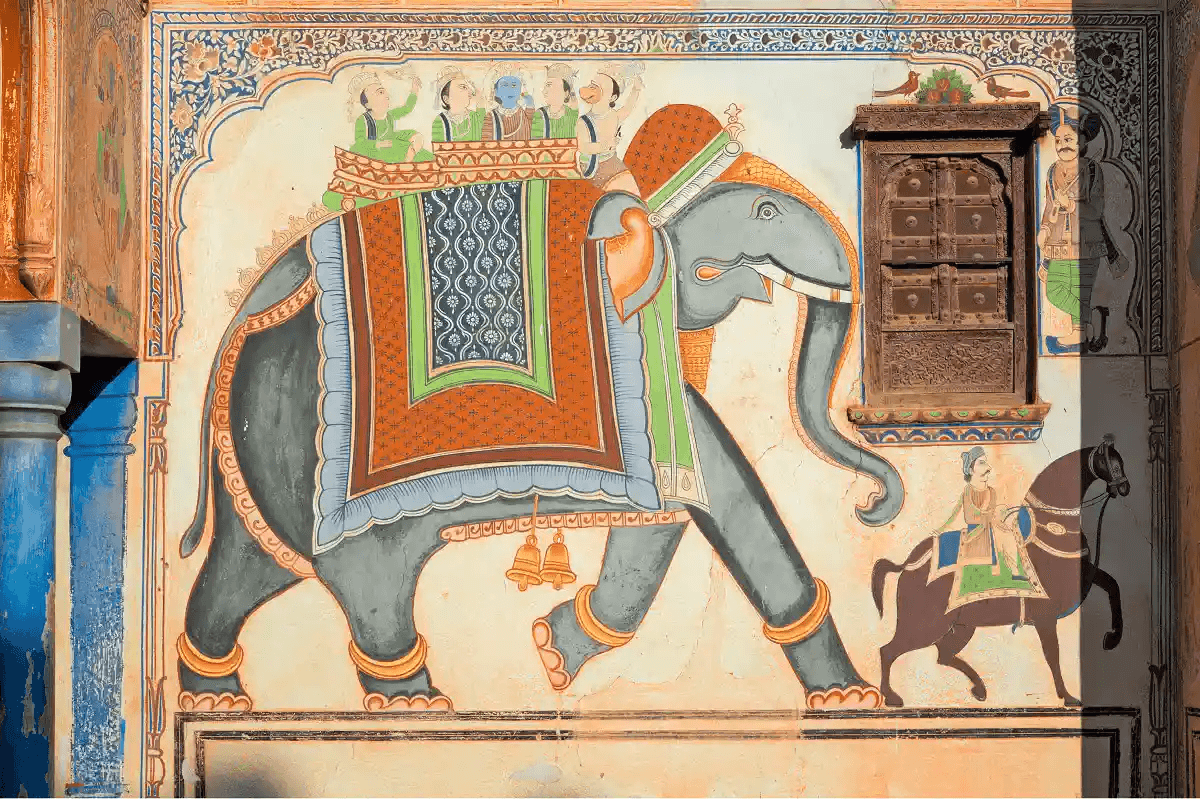 Mandawa heritage havelis in Royal Triangle Odyssey Tour India by India Heritage Travel