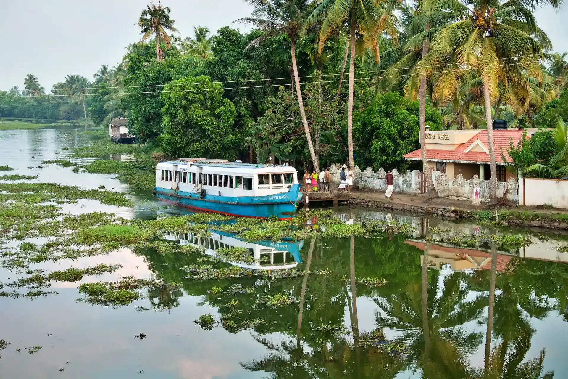 Alleppey Kerala backwaters with traditional houseboat cruise and scenic waterways