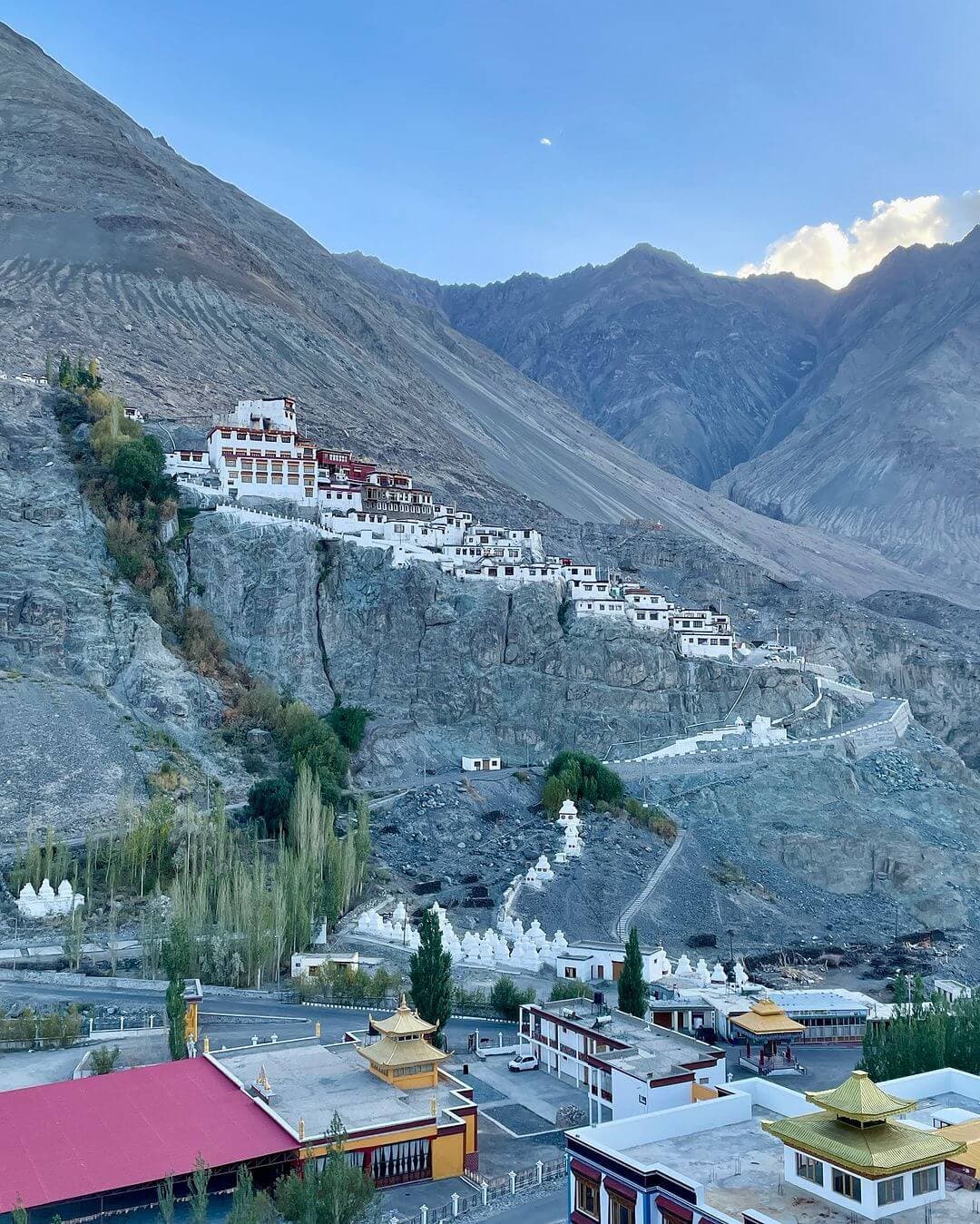 Nubra Valley Ladakh with sand dunes mountain scenery and traditional Himalayan culture