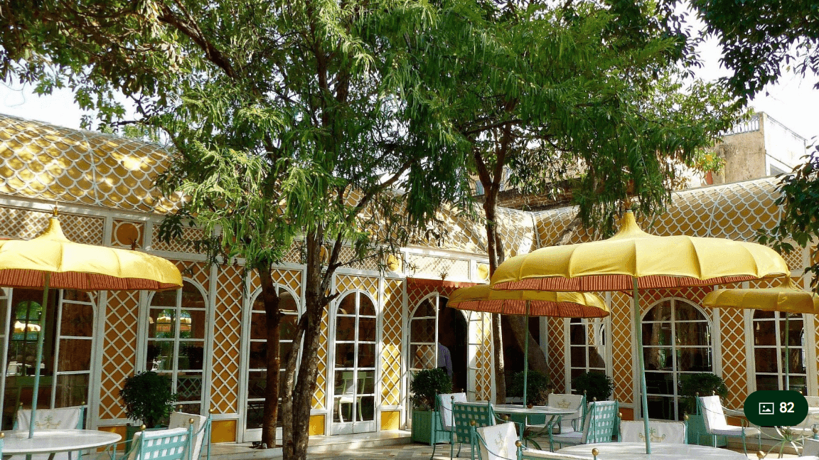 Cafe Palladio Jaipur on an India Heritage Travel tour